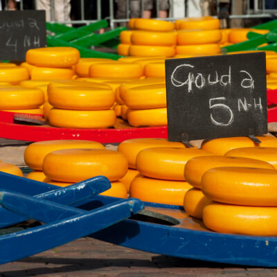 Gouda cheese on sale in the Netherlands