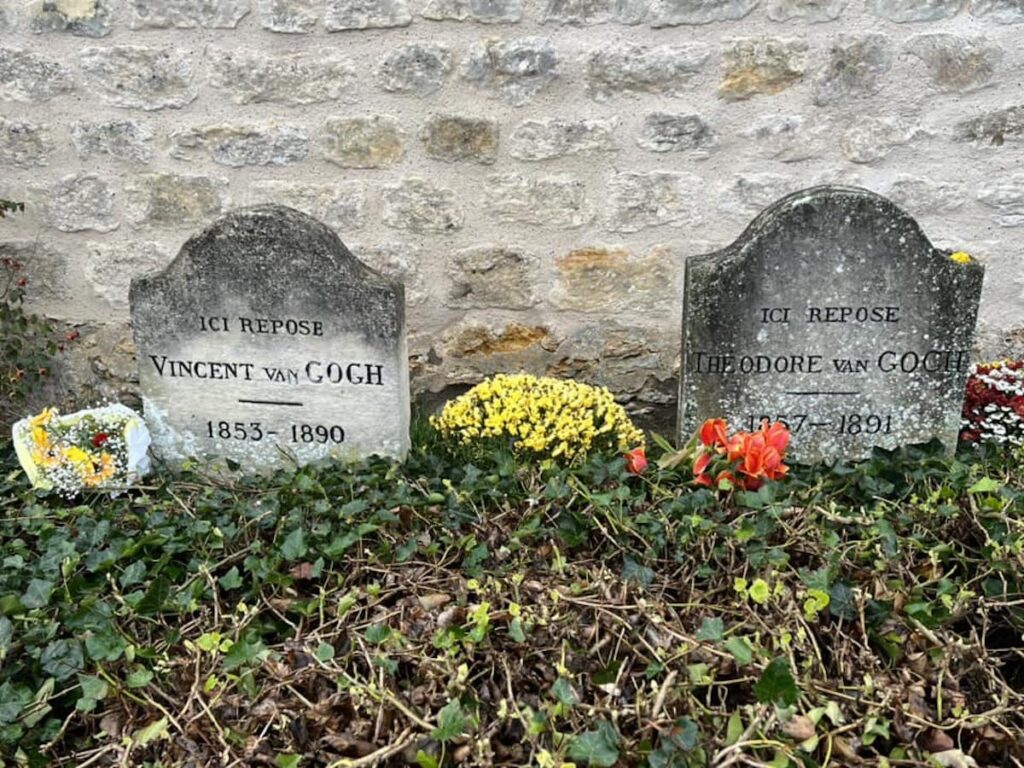 Vincent van Gogh and his brother's gravesites in Auvers-sur-Oise, France